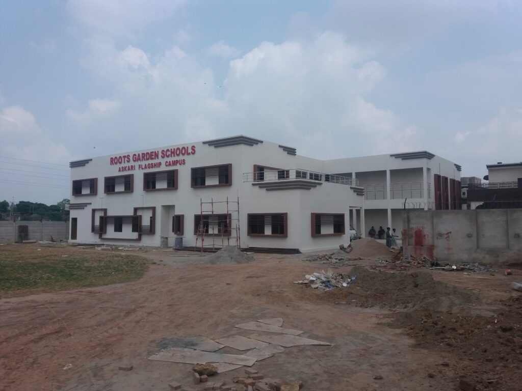 Roots School System LGS Construction in Pakistan